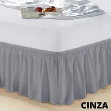 Saia P/ Cama Box Casal Padrão Com Elástico Volta Toda Babado OFERTA
