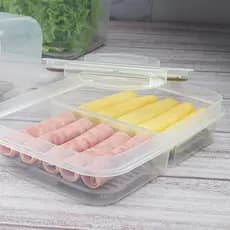 Pote Hermético Porta Frios Com Escorredor 2 Divisórias Queijo Presunto Frutas Legume Plasutil
