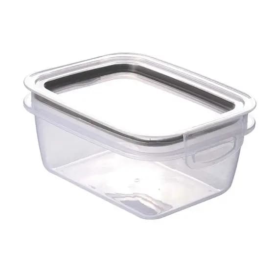 Pote Hermético Plástico Retangular Mantimentos 550 Ml Plasútil