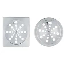 Ralo Tampa Grelha 9.4x9.4 ,10 x 10 e 15x15 INOX Quadrada Redondo Abre e Fecha Aço Inox Rotativo