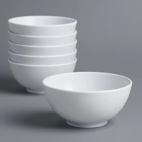 Conjunto 6 Tigelas Bowl Melamina 300ml Reutilizável Ideal para Açaí Frutas e Sobremesas