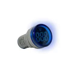 Voltímetro Ac Ca Digital Painel 110v 220v 22mm Led Redondo
