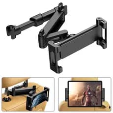 Suporte Veicular Para Celular Tablet Banco Traseiro 360 Graus Ajustável Dobrável Extensível
