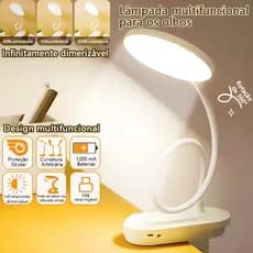 Luminária De Mesa 24 Horas Sem Fio Portátil Dobrável Recarregável Para Quarto