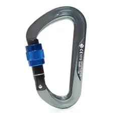 Mosquetao D Aluminio 28kn Trava De Rosca Strong Us Climb