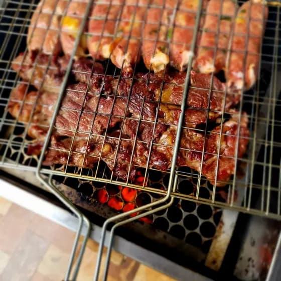 Grelha Dupla para Churrasco 39 x 30 cm – Ideal para Carnes, Frango e Peixes