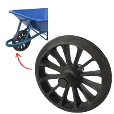 Roda Pneu Maciço Sem Câmara Para Carrinho De Mão Betoneira Carga Não Fura Não Quebra Resistente