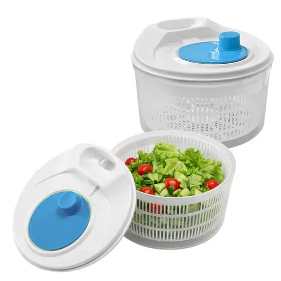 Centrífuga De Salada Secador Verduras Manual Cores 3l
