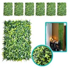Kit 30 Paineis Planta Samambaia Jardim Grama Muro Inglês Decoração Sintético 40x60cm