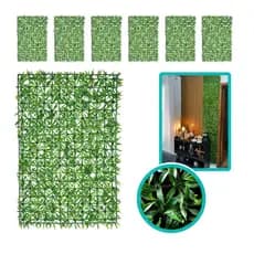 Kit De 30 Paineis Planta Artificial Buchinho Jardim Grama Muro Inglês Decoração 40x60cm