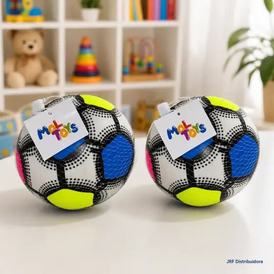 Kit Bola Inflável Vinil Infantil Mol Toys Colorida Leve Resistente Brinquedo Praia Piscina Futebol