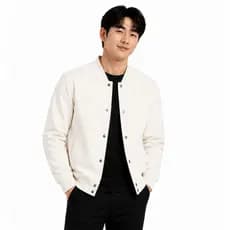 Jaqueta Bomber Masculina Colegial Beisebol Moletom