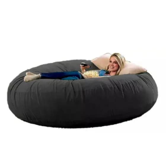 Puff Gigante Premium Redondo 120x20 Com Enchimento 5 kg Sala Escritorio