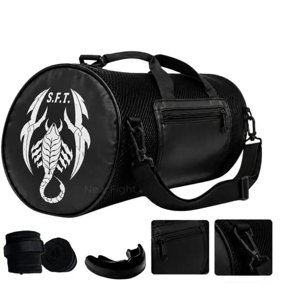 Kit Bolsa Muay Thai Kickboxing + Bandagem + Bucal