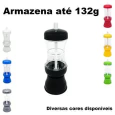 Açucareiro Porta Condimentos Resistente Prático de Mesa Com Botão Dosador Cozinha Diversas Cores