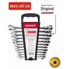 Chaves Combinadas Catraca Gedore Red 8 a 19mm | Kit Profissional R07105012