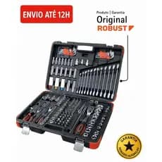 Kit de Soquetes Profissional Robust 178 Peças com Maleta Metálica Premium – Alta Resistência e Durabilidade