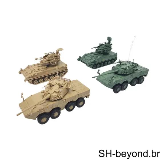 Tanques Em Miniatura Tanque Blindado Veículos Escala 1/72 Modelos De Alto Detalhe Adequados Para Casa E Escritório Barra