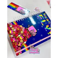 Caderno 10 matérias Nyan Cat POR ENCOMENDA