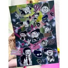 Cartela de adesivo Jay  - Mundo Torajo - stickers
