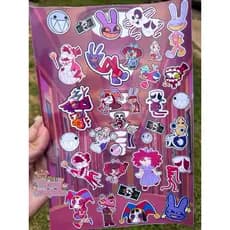 Cartela de adesivo Digital Circus- stickers -