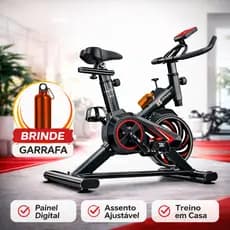 Bicicleta Ergométrica para Spinning ITS Fitness Inercia 8 Kg  110kg  Fitness Treino Saúde