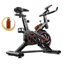 Bicicleta Spinning Ergométrica Semi Profissional Bike Preta Volante 8kg Resistência Mecânica
