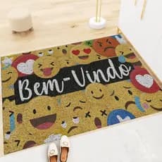 Tapete Capacho Divertidos - Entrada De Porta - Bem Vindos E Outros