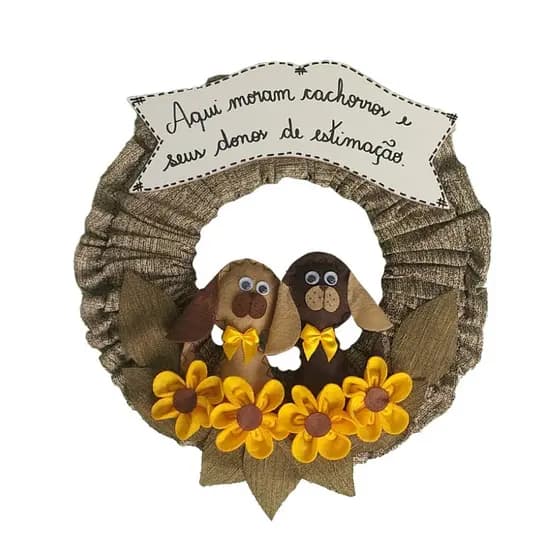 Guirlanda Pet - Decoração de Portas para demonstrar seu amor aos cachorros