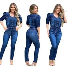 Macacão Macaquinho Pricesa Moda Plus Size Premium * 46 ao 54*