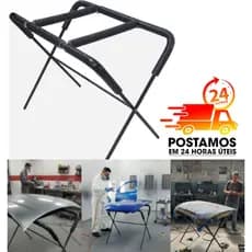 Cavalete para Funilaria e Pintura Automotiva Dobrável Estável Revestido Uso Profissional