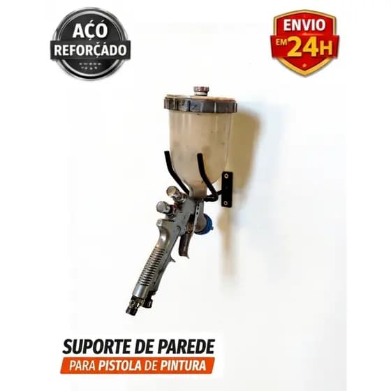 kit 2 Suporte Organizador Premium para Pistola de Pintura