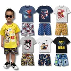 Kit 10 Peças 5 Conjuntos Camiseta Infantil Menino - Estampas de  -  Roupas de Verão Masculino
