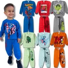 Kit Sortido Conjunto Moletom Careca Masculino/Menino Casaco + Calça Infantil - 4 Peças ou 6 Peças