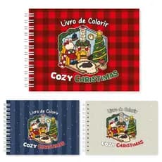 Livro para Colorir Volume 2 Natal 100 Folhas de 180 Gramatura Cozy Christimas ComfyDays