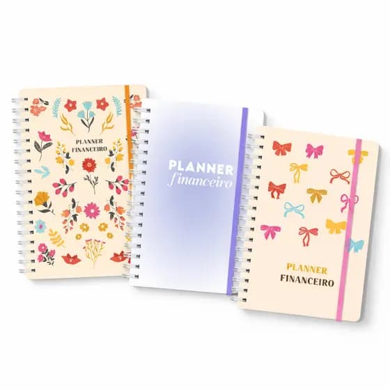 Planner Financeiro Personalizado Com Nome A5 Controle de Gastos Organizador Mensal Feminino Finanças