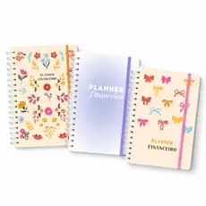 Planner Financeiro Personalizado Com Nome A5 Controle de Gastos Organizador Mensal Feminino Finanças