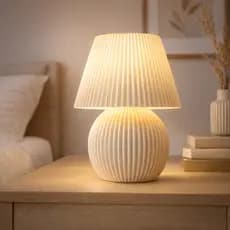 Luminária de Mesa Decorativa Abajur Moderno LED Quarto Sala Escritório Design Premium Personalizável