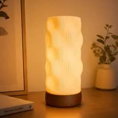 Luminária LED Luz Aconchegante Abajur Moderno Decorativo Quarto Sala Design Elegante
