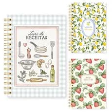 Caderno De Receitas Personalizado Folhas Removíveis Com Nome Presente Criativo Receitas da Vovó