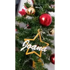 Estrela Personalizada Arvore de Natal