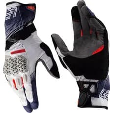 Luva Leatt Adventure Hydradri 5.5 Cinza/Azul