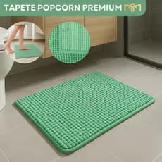 Tapete Bolinha Banheiro Quarto Cozinha Alta Absorção 58x38 Antiderrapante Premium Macio Confortável