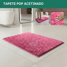 Tapete P/ Banheiro Pop Antiderrapante Secagem Rápida Super Macio Alta Durabilidade Desing Acetinado