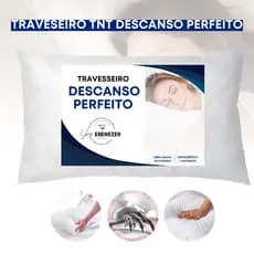 Travesseiro Confort 70x50cm Fibra Siliconada Antialérgico Resistente Confortável Premium