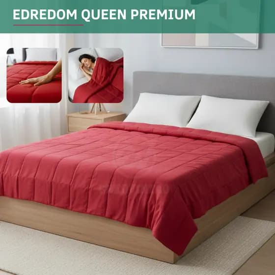 Edredom Liso Micropercal 400 Fios Queen Toque Acetinado Conforto Premium Ultra Macio Elegante