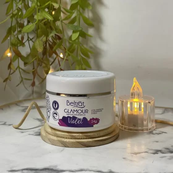 Gel Glamour Hipoalergênico Violet Autonivelante Beltrat 24g