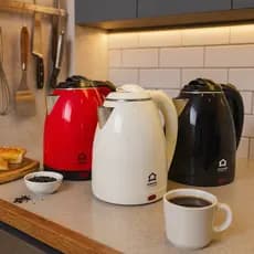 Chaleira Elétrica Garrafa Bule Jarro Inox  1,8 Litros Jarra Aquecimento Rápido Base Giratória