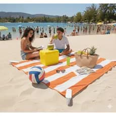 Kit 2 Clips Prendedor Fixador de Toalha de Praia Anti Vent Reforçado Resistente Trava Areia