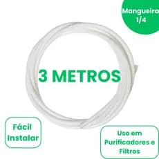 Mangueira 1/4 Para Filtro Purificador Bebedouro - Mangueira 6,35mm Atóxica